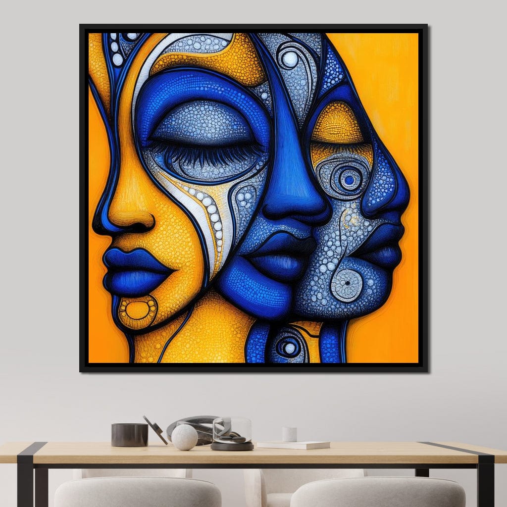 Whispers of the Mosaic Soul Canvas Wall Art