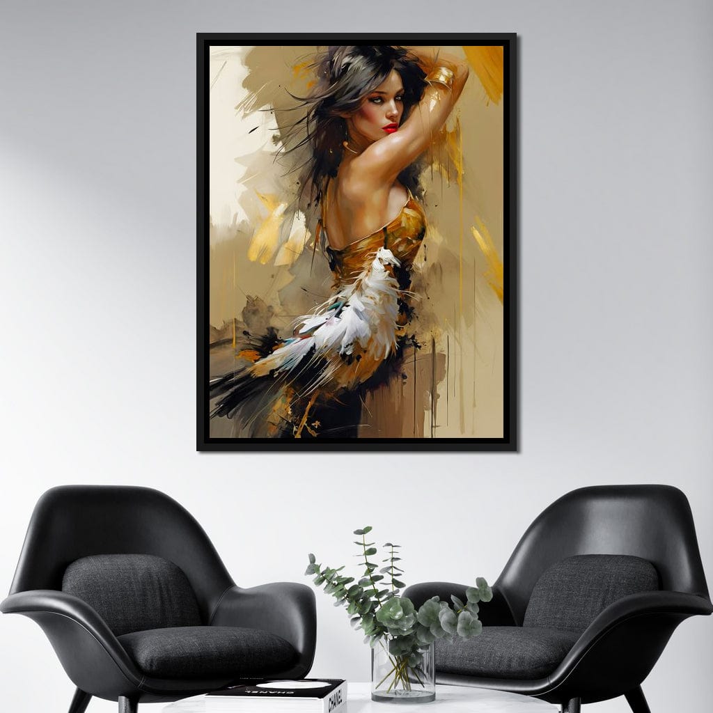 Female Portrait 068 Canvas Wall Art