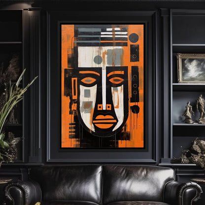 Tribal Mask Canvas Wall Art