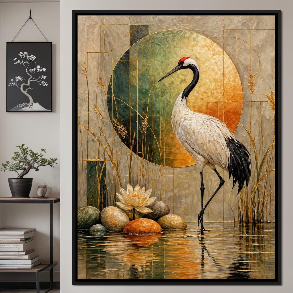 Harmony in Feather and Form Canvas Wall Art