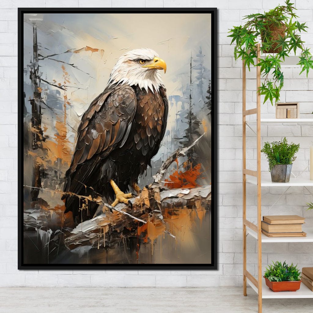 Majestic Eagle Outlook Canvas Wall Art