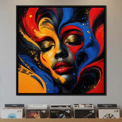 The Face Becomes Emotion Canvas Wall Art