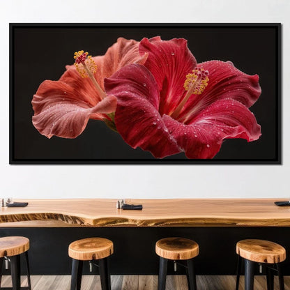 Morning Kiss of Paradise Canvas Wall Art