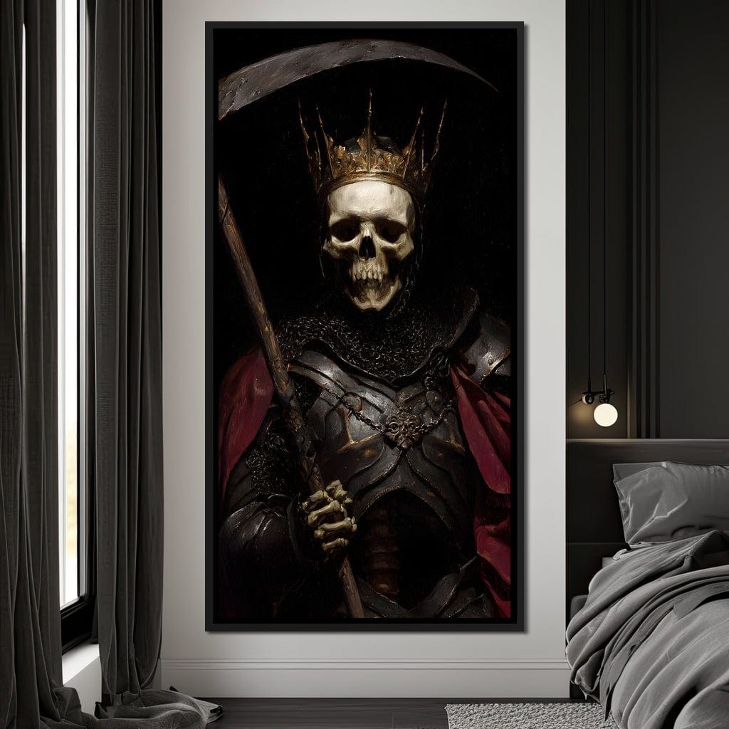 King of Bone and Shadow Reign Canvas Wall Art