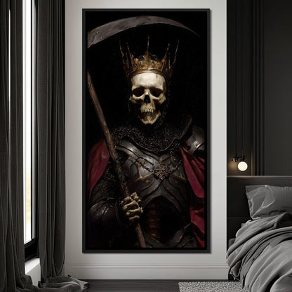 King of Bone and Shadow Reign Canvas Wall Art