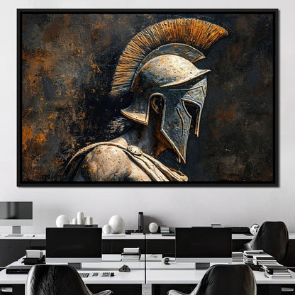 Athenian Warrior Canvas Wall Art