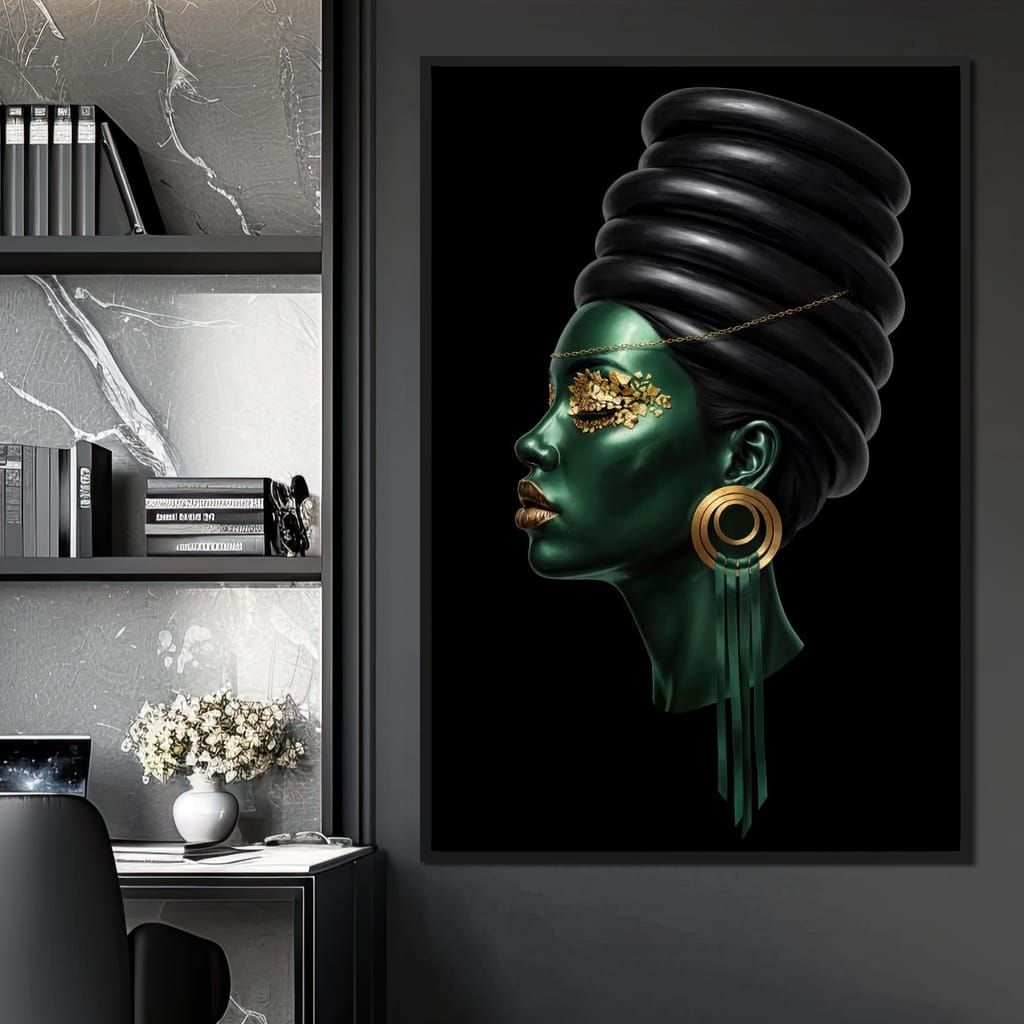 Emerald Empress Canvas Wall Art
