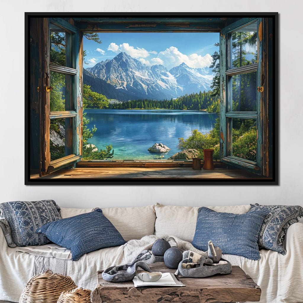 Alpine Serenity Vista Canvas Wall Art