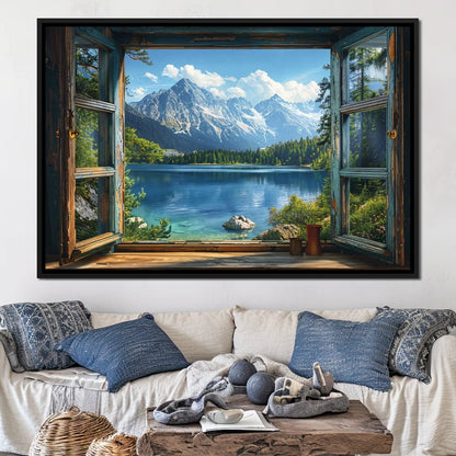 Alpine Serenity Vista Canvas Wall Art