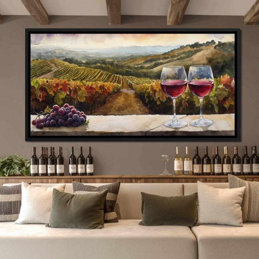Vineyard Serenity Canvas Wall Art