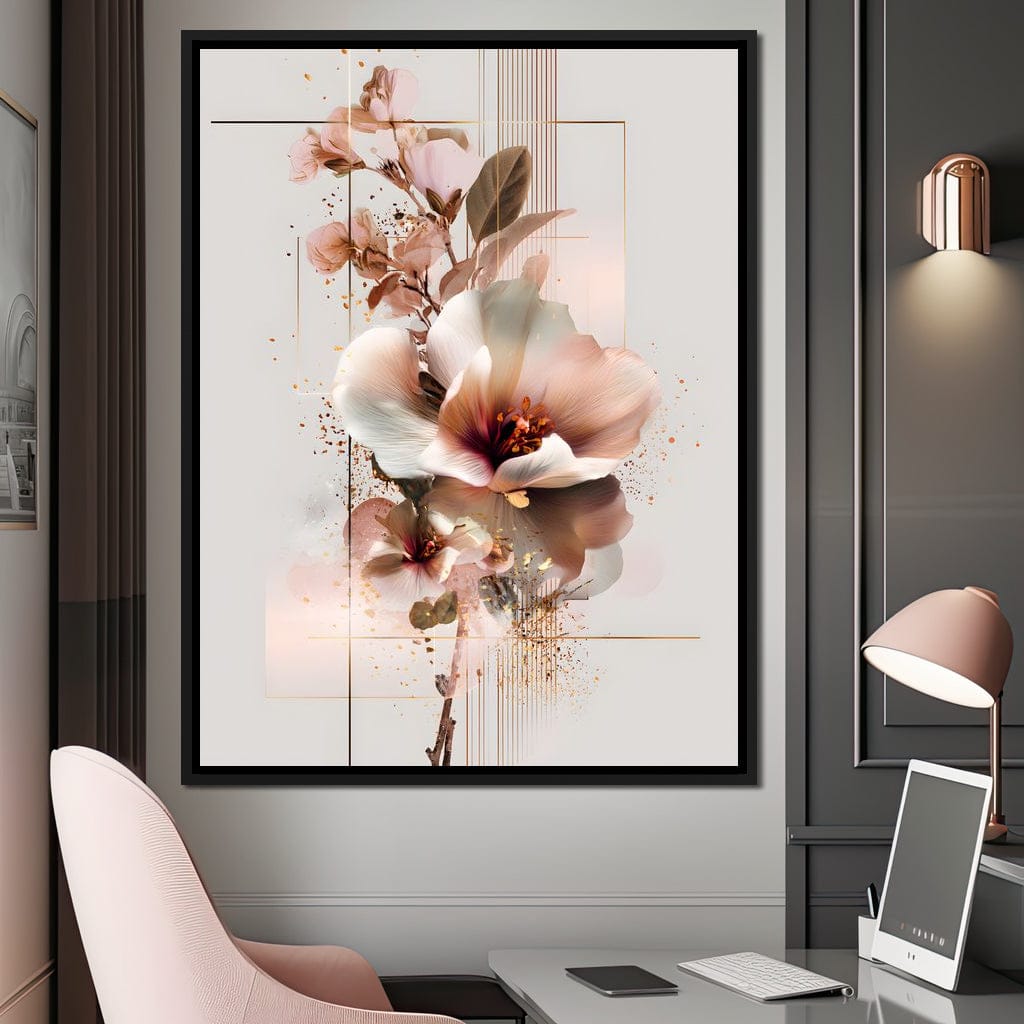 Delicate Petals Radiant Calm Canvas Wall Art
