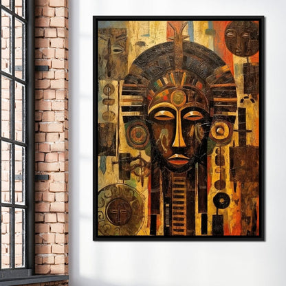 Tribal Mask 20 Canvas Wall Art