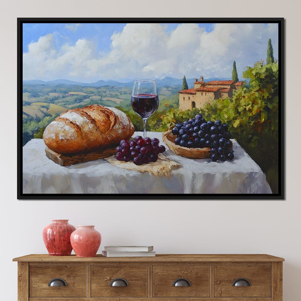 Tuscan Vineyard Bounty Canvas Wall Art