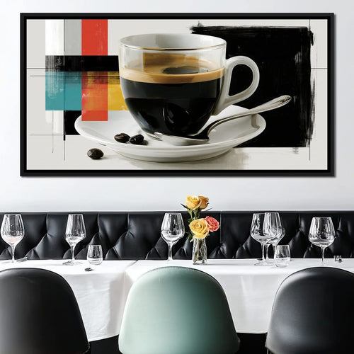 First Light Over Morning Espresso Canvas Wall Art