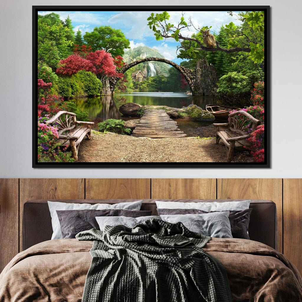 Stone Bridge Canvas Wall Art