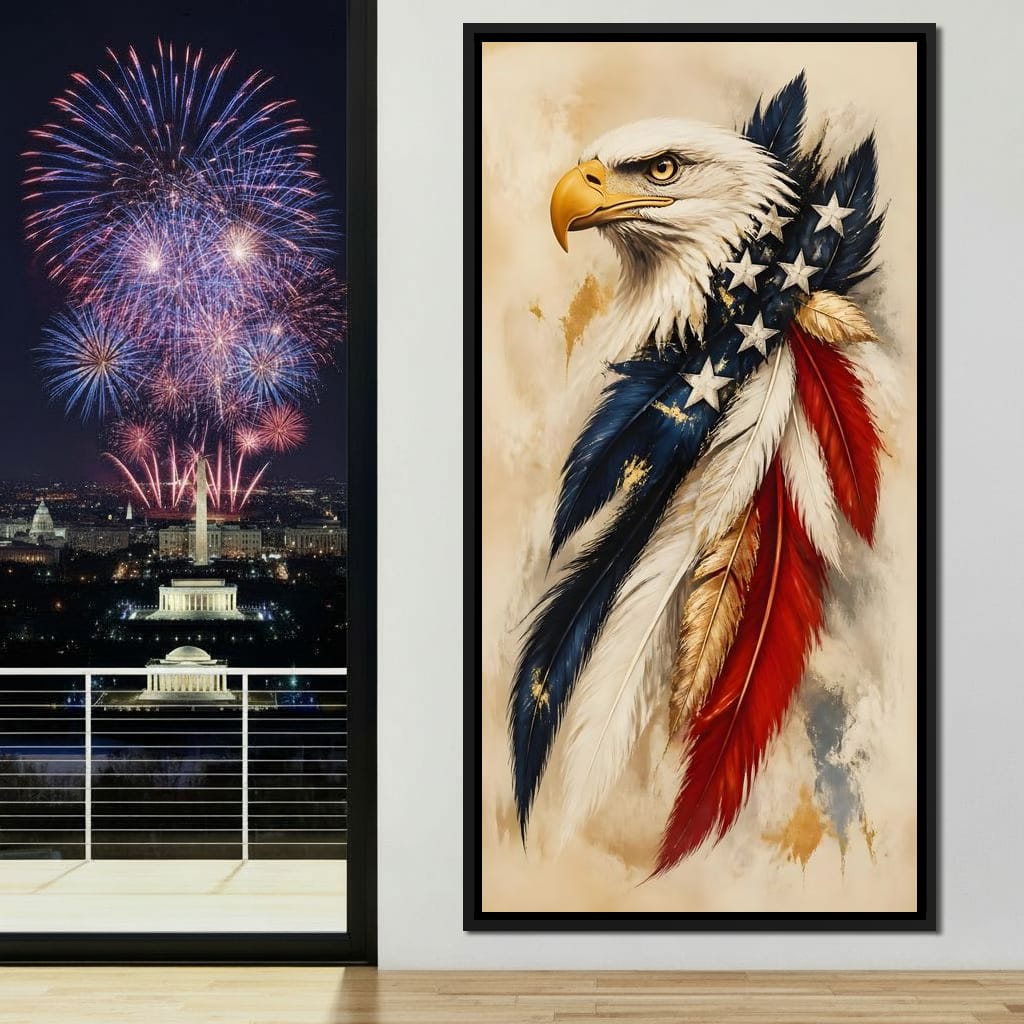 Sovereign Flight Of Freedom Canvas Wall Art