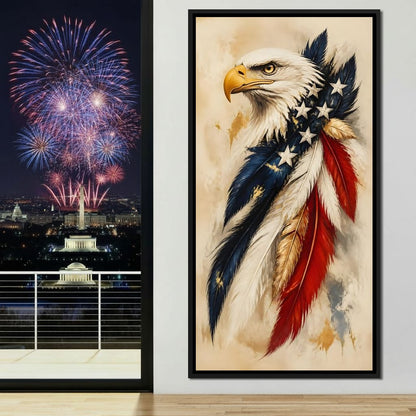 Sovereign Flight Of Freedom Canvas Wall Art