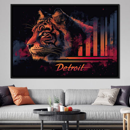 Urban Detroit Canvas Wall Art