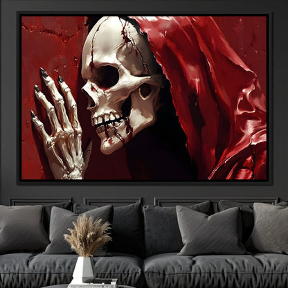 Skeletons Shroud of Silence Canvas Wall Art
