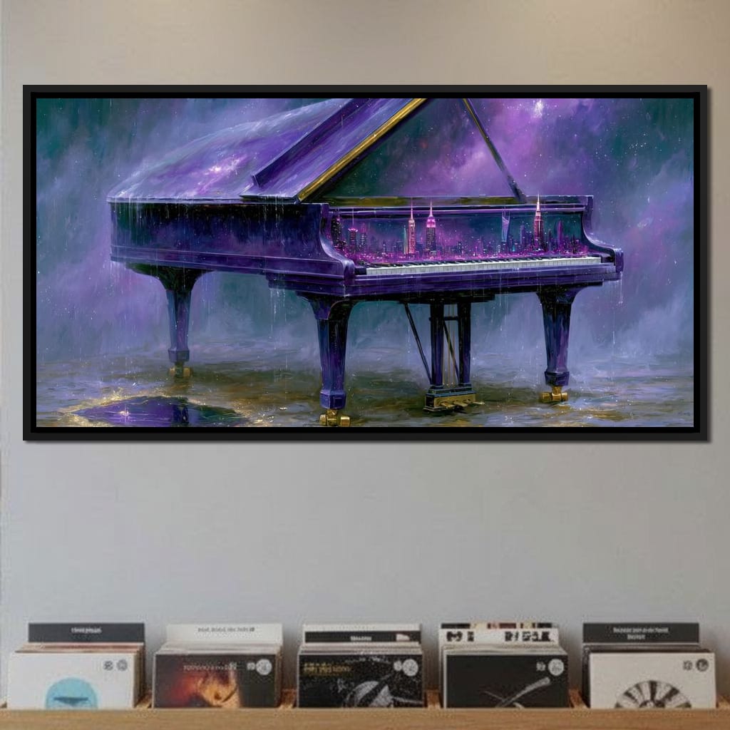 Midnight Sonata For A Glass Galaxy Canvas Wall Art