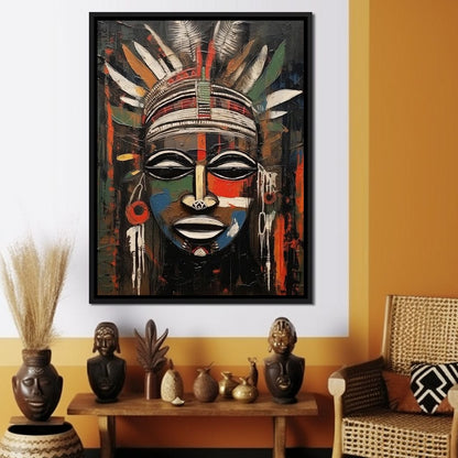 Tribal Mask 14 Canvas Wall Art