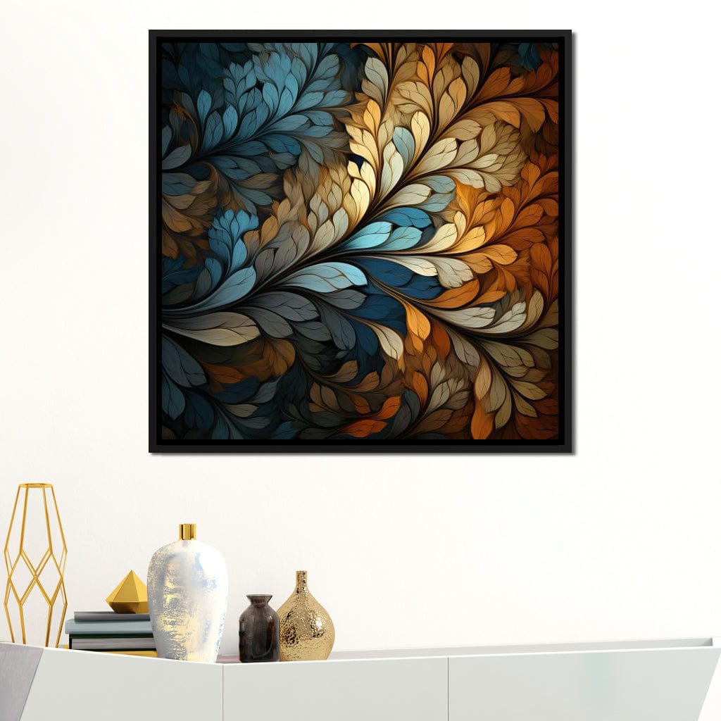 Mosaic Leaf Dreamscape Canvas Wall Art