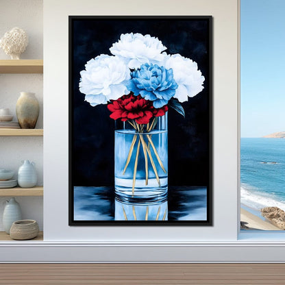 Heavenly Petal Symphony Canvas Wall Art