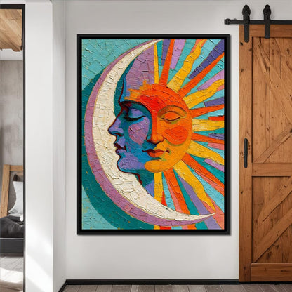 Celestial Union Of The Divided Day Canvas Wall Art