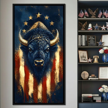 Patriot of the Golden Plains Canvas Wall Art