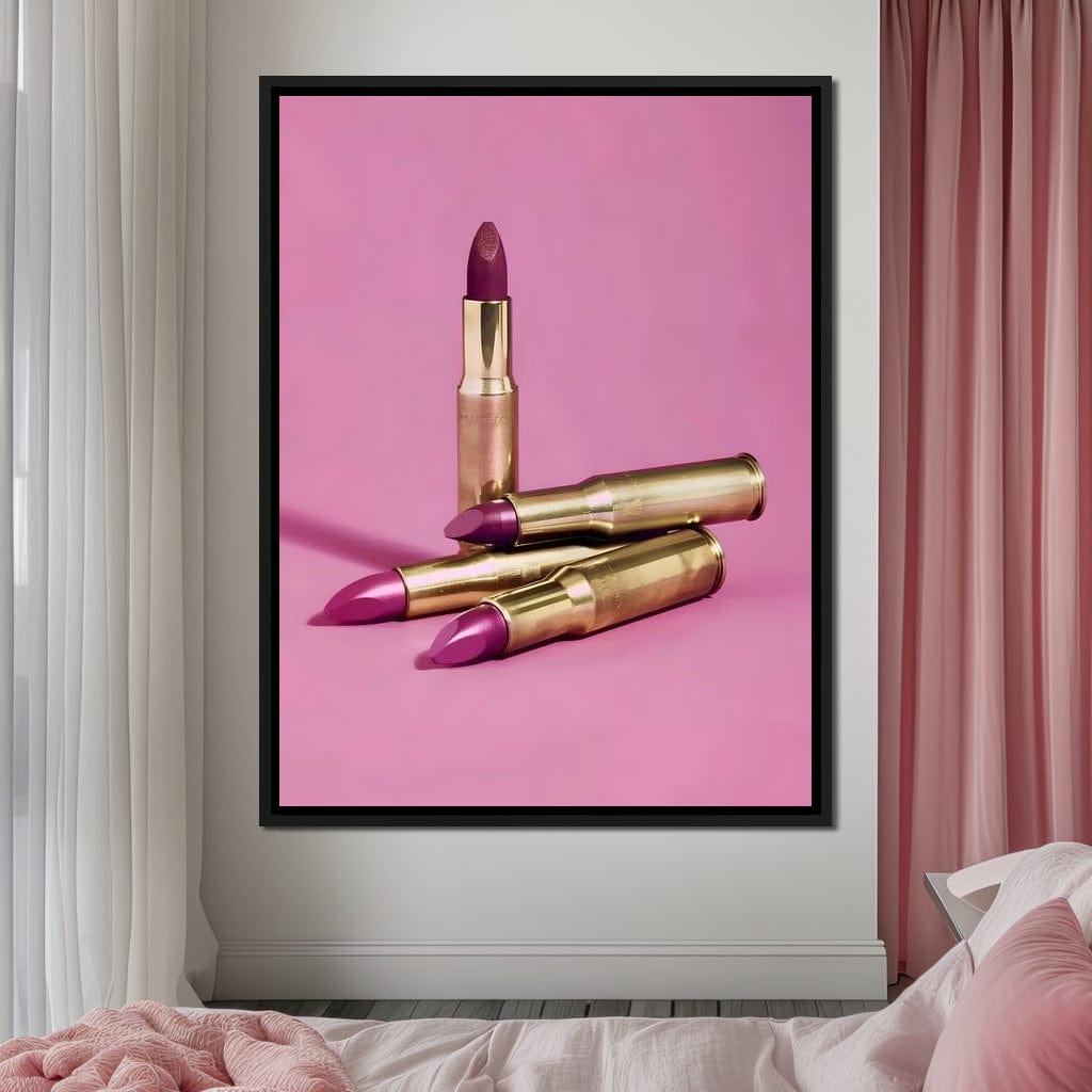 Lipstick Bullet Canvas Wall Art