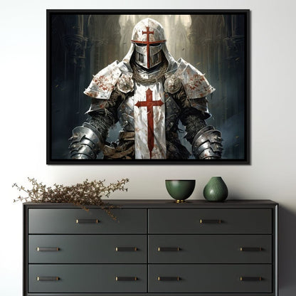 Knight of Sacred Hammer Canvas Wall Art