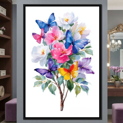 Butterfly Garden Bouquet Sale Canvas Wall Art