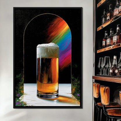 Golden Hour Ritual Beside The Arch Canvas Wall Art