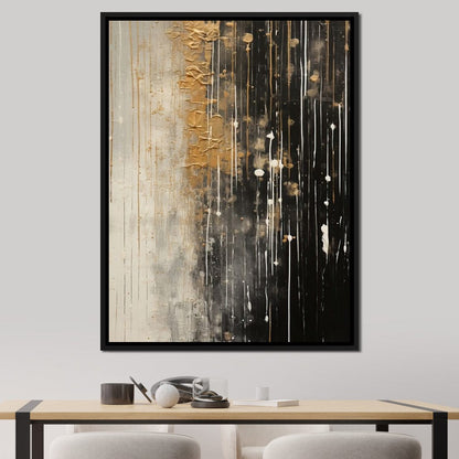 Distant Amber Echoes Canvas Wall Art