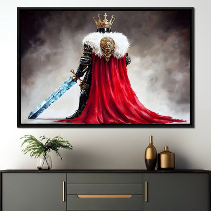 Majestic Regalia Warrior Canvas Wall Art