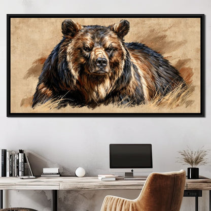 Guardian of the Wild Highlands Canvas Wall Art