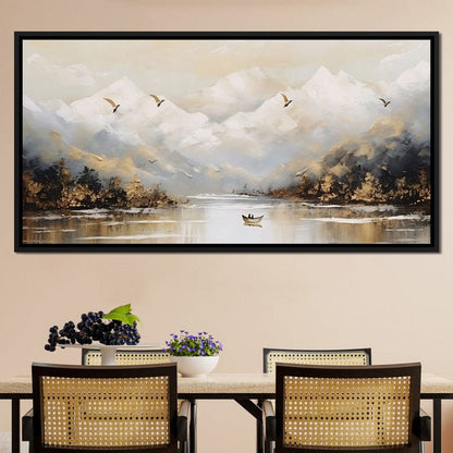 Tranquil Alpine Morning Voyage Canvas Wall Art