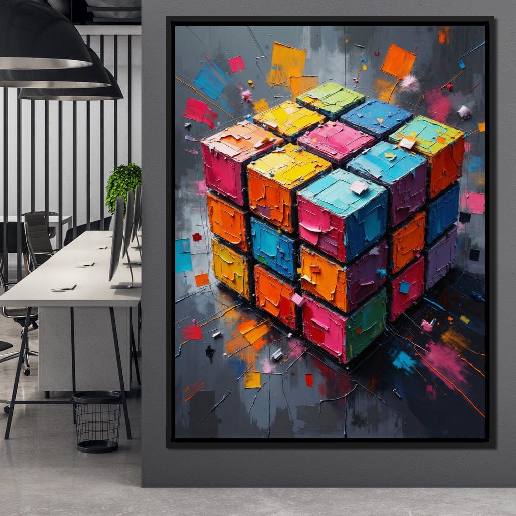 Fractured Logic Canvas Wall Art