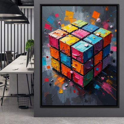 Fractured Logic Canvas Wall Art