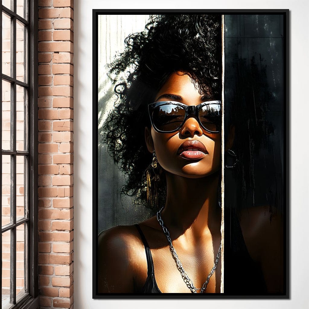 Sunlit Shadows Essence Canvas Wall Art