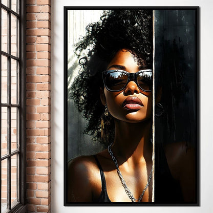 Sunlit Shadows Essence Canvas Wall Art