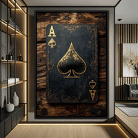 Ace of Spades Canvas Wall Art