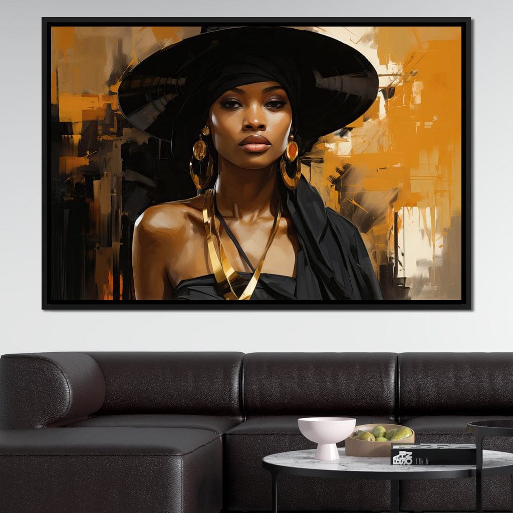 Black Gold Fashion Canvas Wall Art