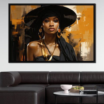 Black Gold Fashion Canvas Wall Art