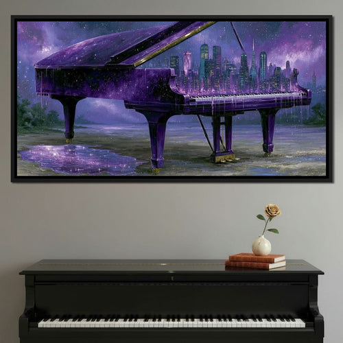 Melodies Melting Into The Night Sky Canvas Wall Art