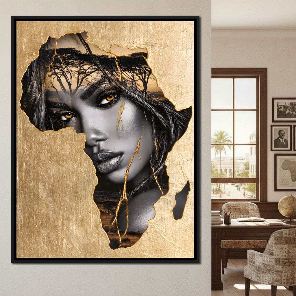 Golden Legacy of the Savannah Soul Canvas Wall Art