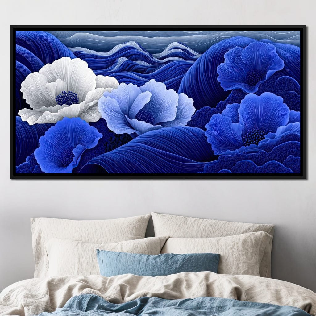 Blossoms by the Azure Seal Canvas Wall Art