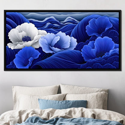 Blossoms by the Azure Seal Canvas Wall Art