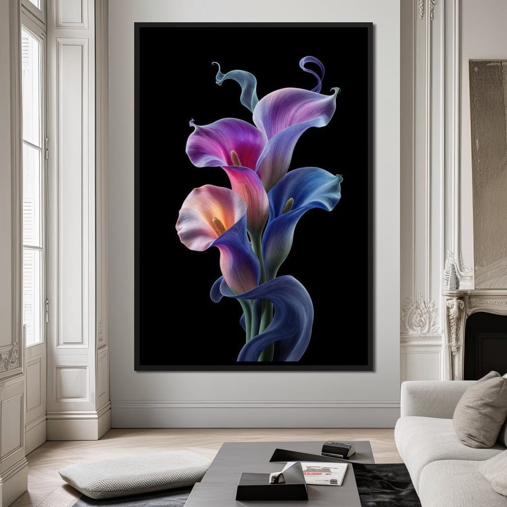 Floral Spirits of the Night Canvas Wall Art