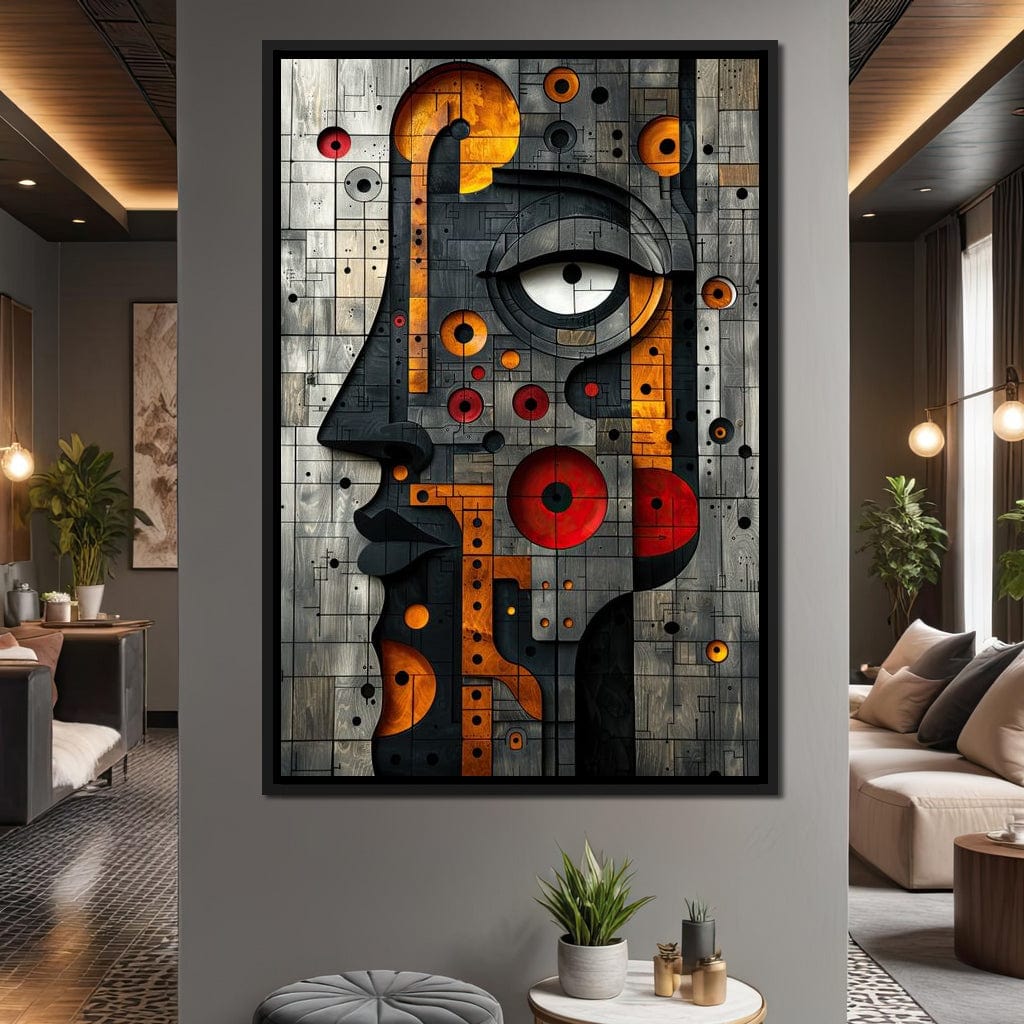 Geometric Fusion Enigma Canvas Wall Art
